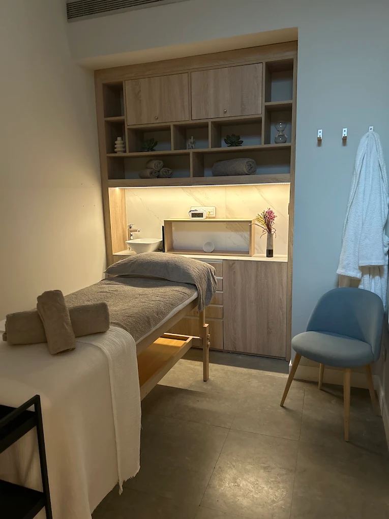 Sala de tratamiento en Aurora Estética